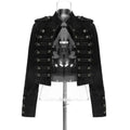 Veste en jean courte fendue à boutons amples - LSDLBoutique