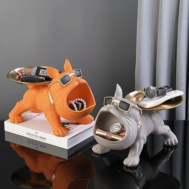 Figurine Chien Bouledogue – Déco Premium avec Rangement - LSDLBoutique