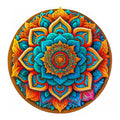 Floral & Animal Pattern Wooden Puzzle – Unique Flower