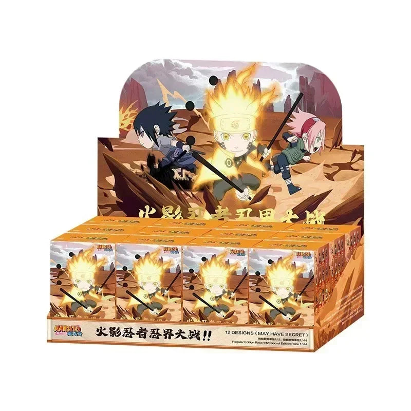 POP MART Naruto Sasuke Ninja World War Series Blind Box Toys Cute Surprise Guess Bag Doll Anime Figure Ornament Model…
