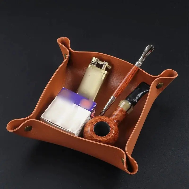 Plateau de roulement pliable en cuir – 20 cm 