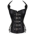 Rückenfreies Korsett aus Kunstleder Steampunk – Gothic-Punk-Stil