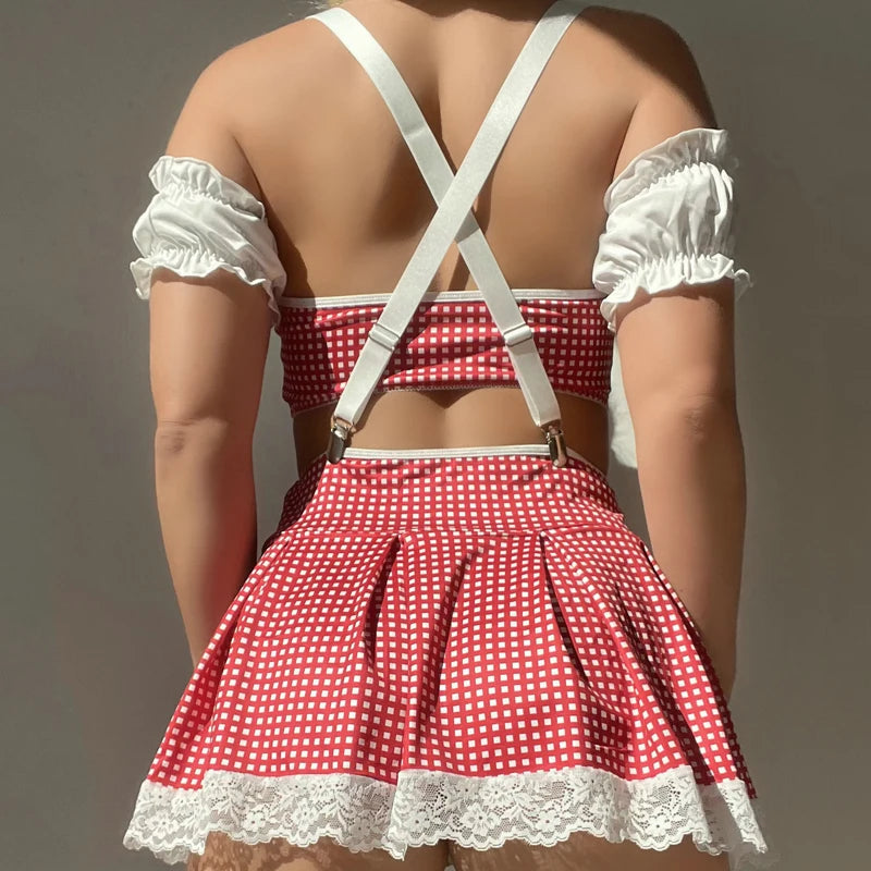 Lace schoolgirl uniform cosplay costume – Schoolgirl
