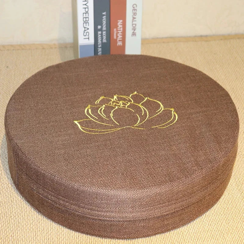 Coussin Lin Yoga et Méditation 40x6 cm