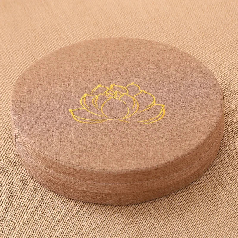 Coussin Lin Yoga et Méditation 40x6 cm