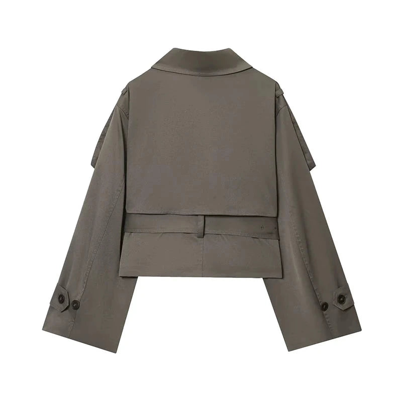 Women's pilot jacket – Structured zip and lapel