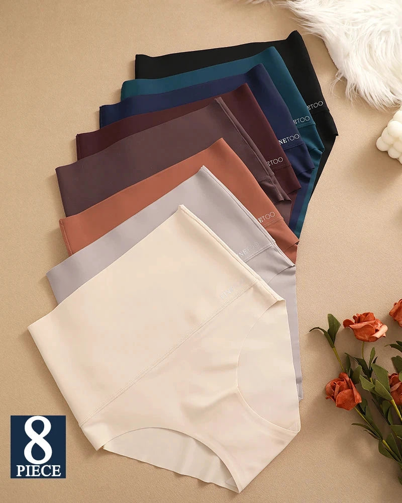 Les Secrets de Léa – Lot de 8 culottes sans couture taille haute – Neela - LSDLBoutique