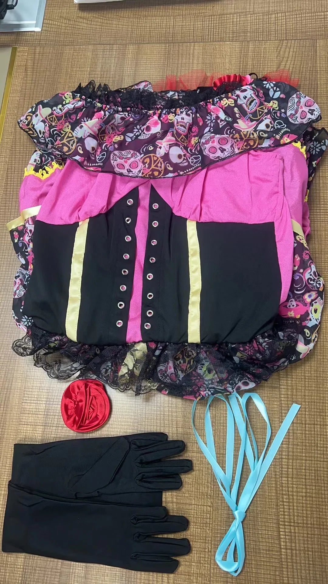 Costume mariée zombie horrifique – Robe Halloween femme – vue 3 | Les Secrets de Léa