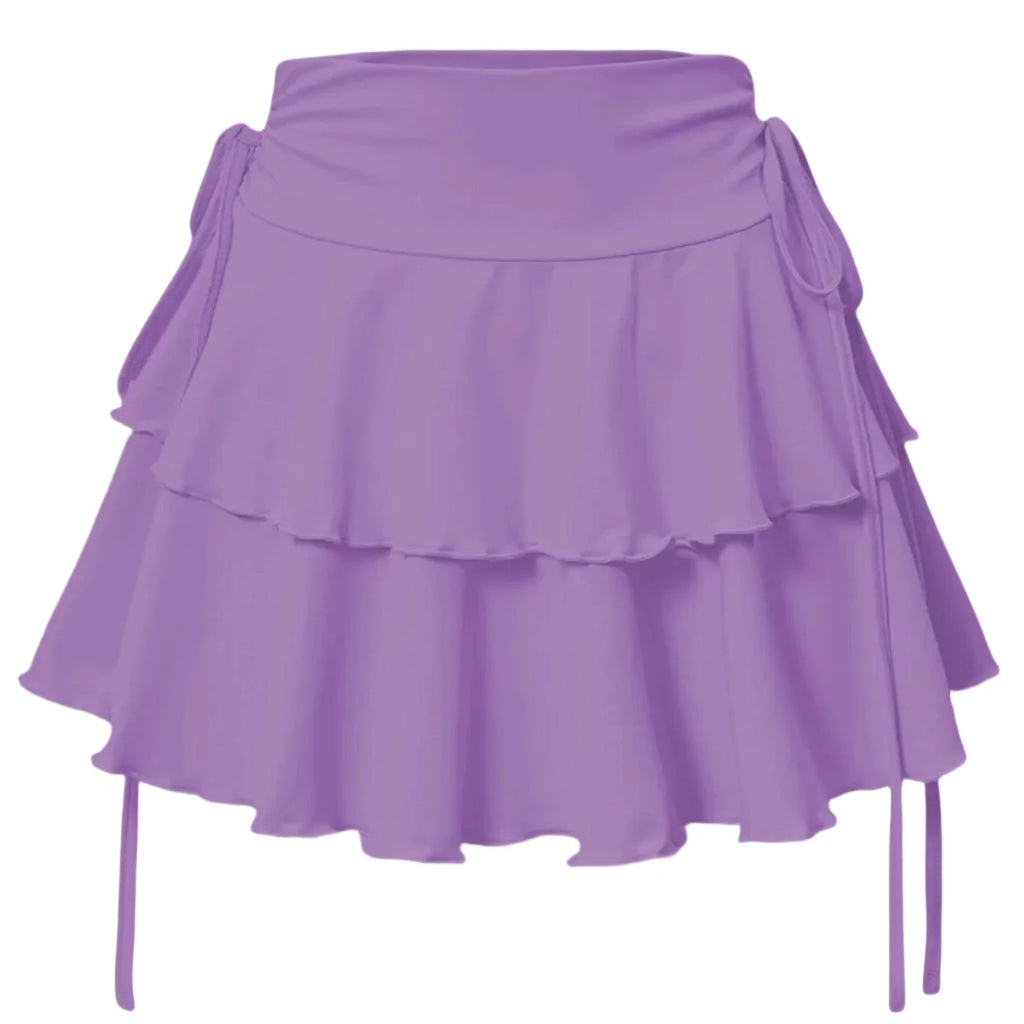 Jupe courte évasée à taille haute - LSDLBoutique