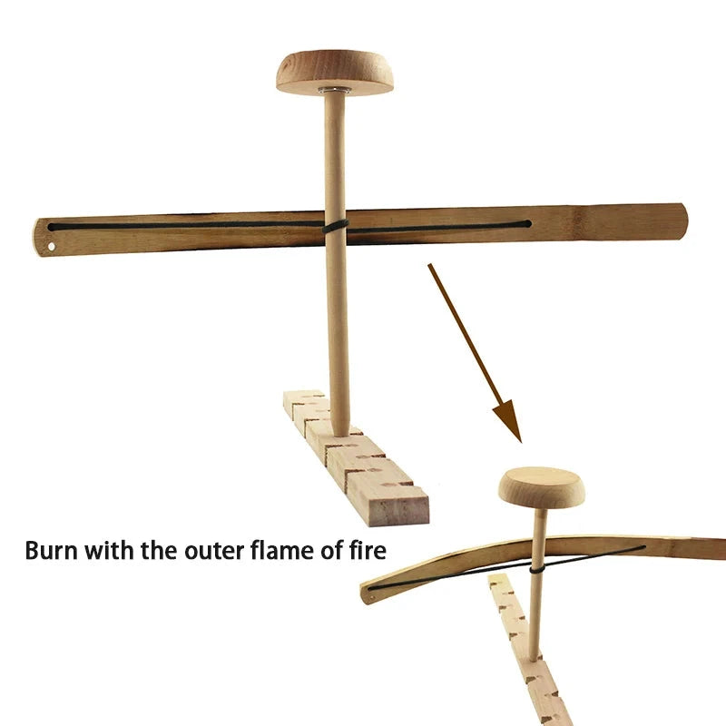 Kit démarreur de feu à archet en bois naturel - LSDLBoutique