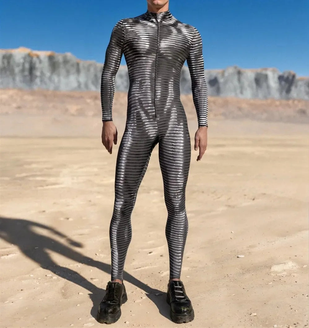 Combinaison armure robot futuriste — Costume steampunk techwear