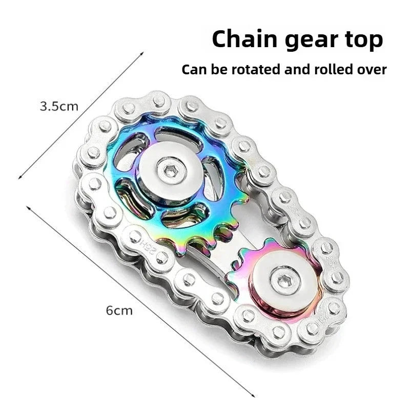 Metal Gear Hand Spinner - Acier inox à engrenages - LSDLBoutique