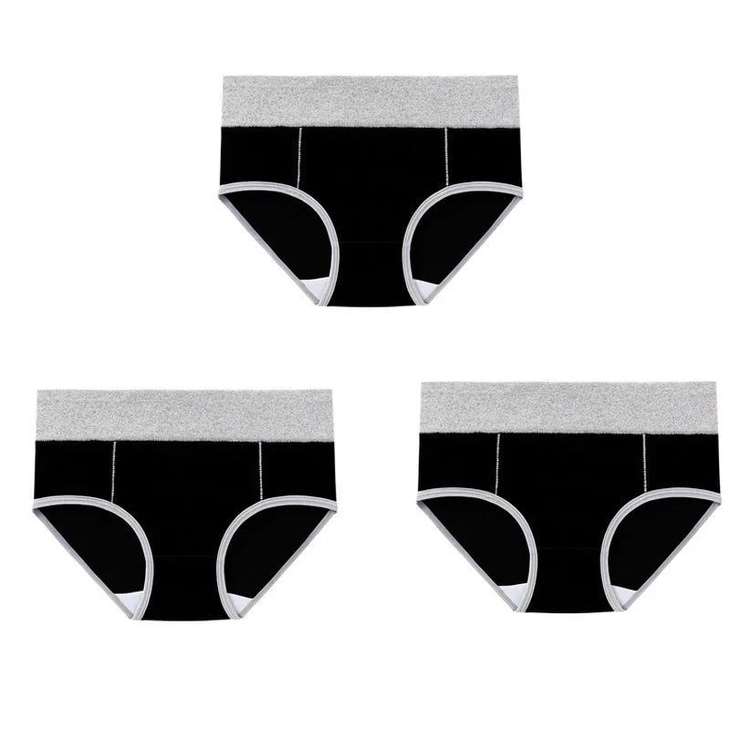 High-Waisted Cotton Briefs (Pack of 3) – Chen Asta