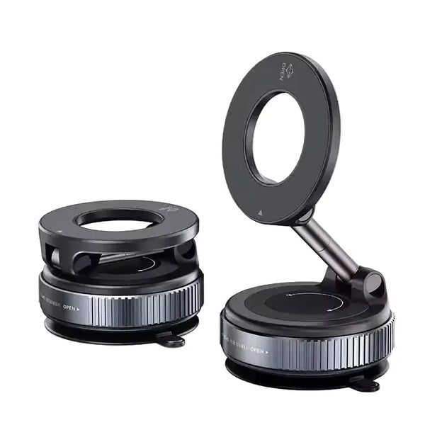 Support téléphone magnétique pliable 360° K007/K009 MagSafe, LSDLBoutique, 2 pièces noires