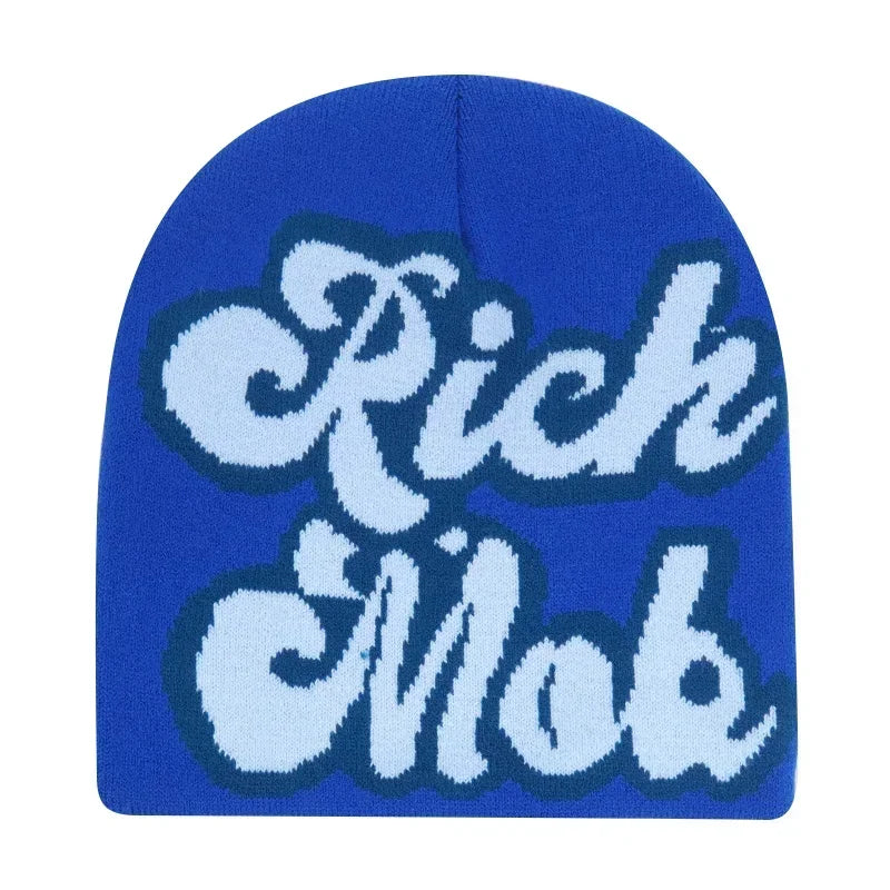 Bonnet jacquard Y2K – 100 motifs, taille unique