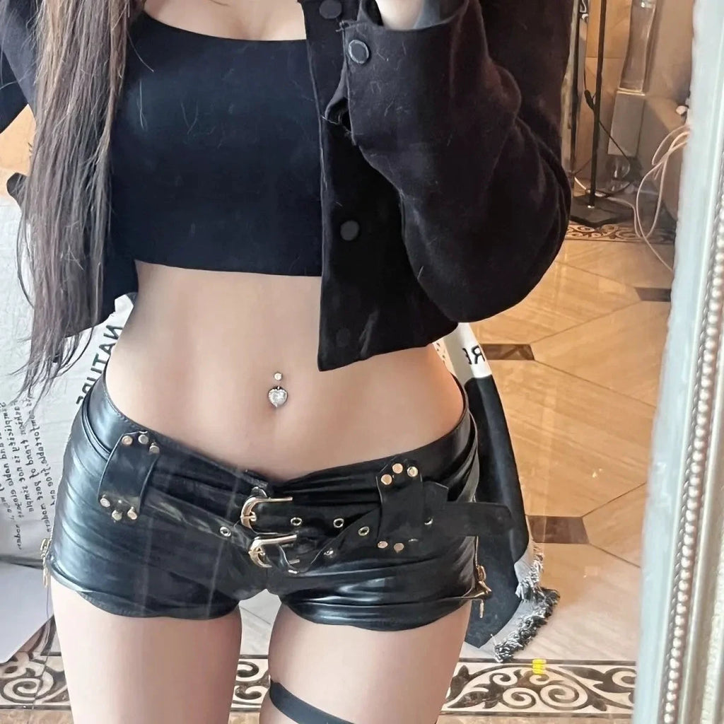 Shorts Cuir Taille Basse - LSDLBoutique