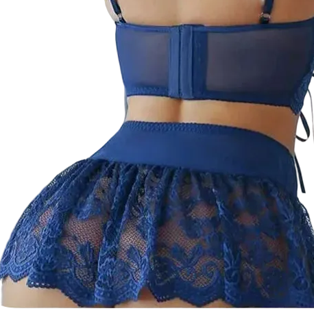 Les Secrets de Léa – Ensemble lingerie dentelle papillon – Cyane