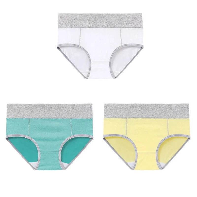 High-Waisted Cotton Briefs (Pack of 3) – Chen Asta