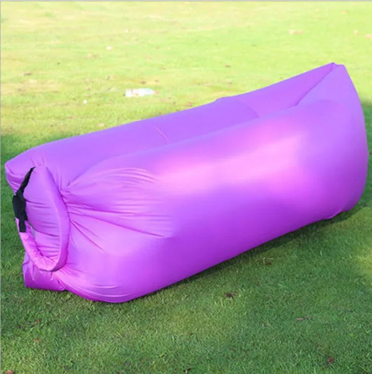 Inflatable air sofa for beach and camping – with carry bag