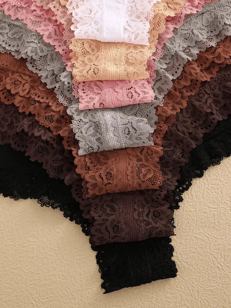 Culottes femme taille haute en coton beige et marron – Lot de 11 pièces - LSDLBoutique
