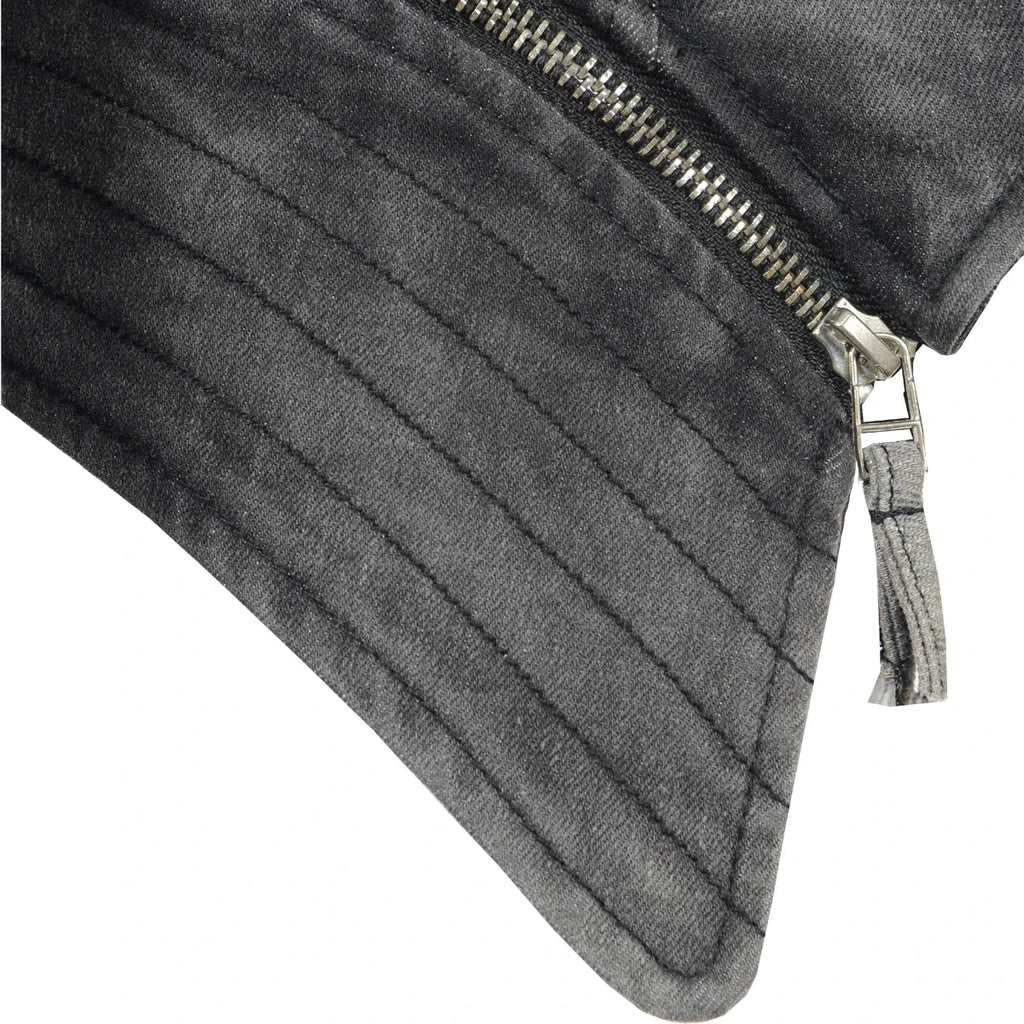 Veste Gothique en Denim Gris pour Femme - LSDLBoutique