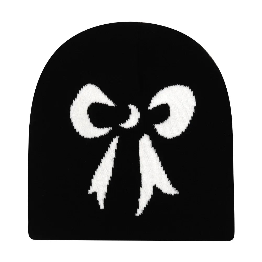 Bonnet jacquard Y2K – 100 motifs, taille unique