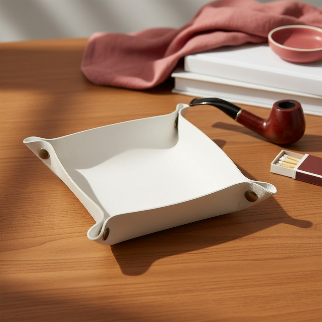 Plateau de roulement pliable en cuir – 20 cm 