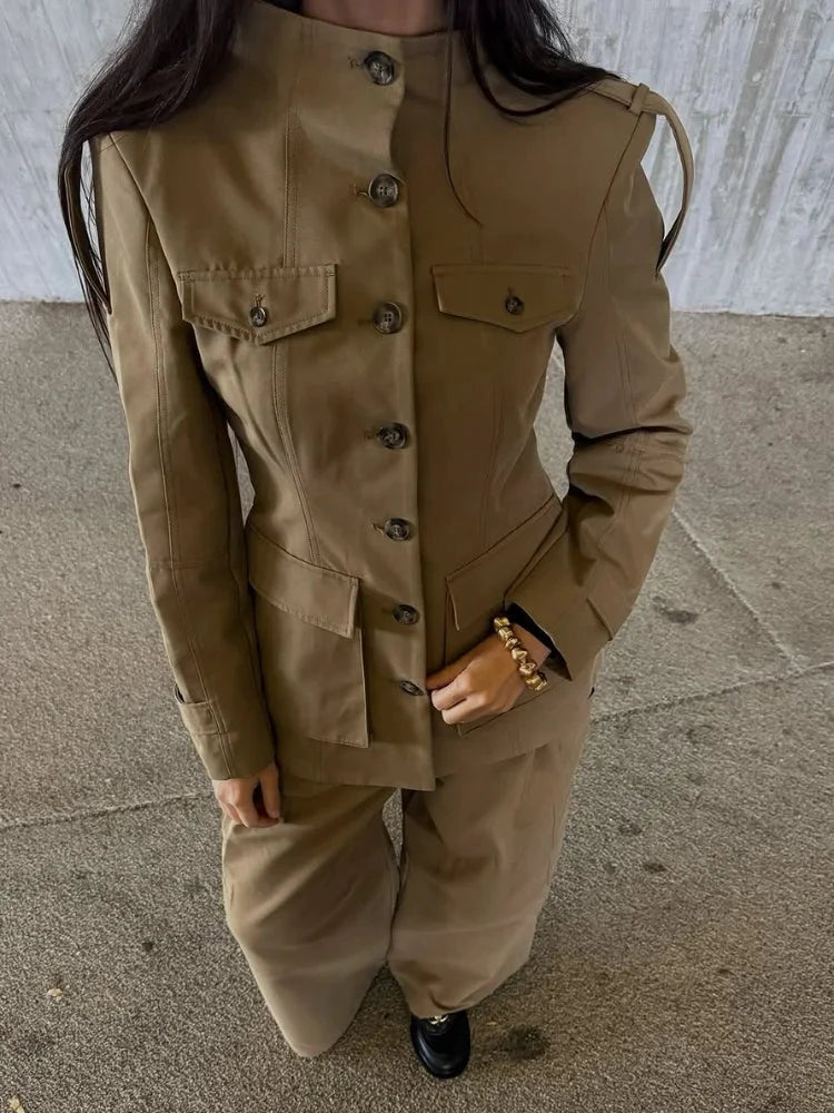 Women's pilot jacket – Structured zip and lapel