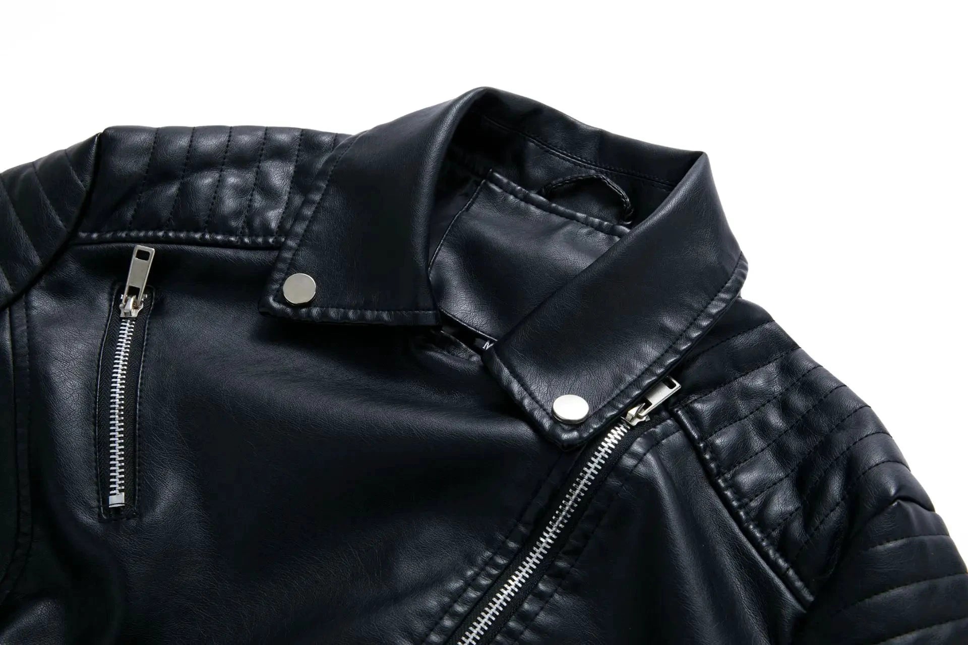 Veste Courte en Cuir Femme – Style Moto - LSDLBoutique