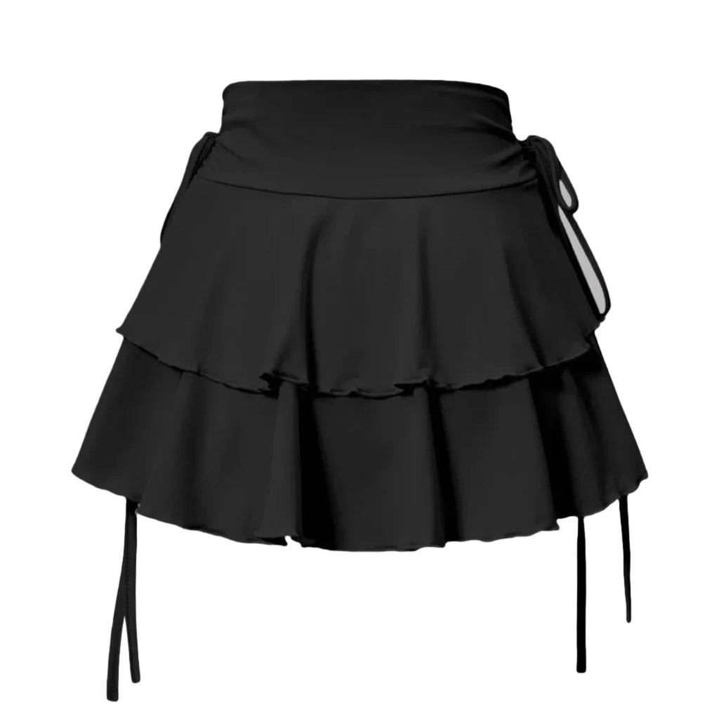 Jupe courte évasée à taille haute - LSDLBoutique