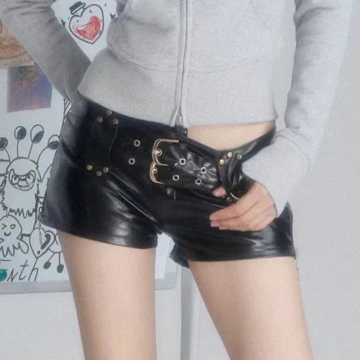 Shorts Cuir Taille Basse - LSDLBoutique
