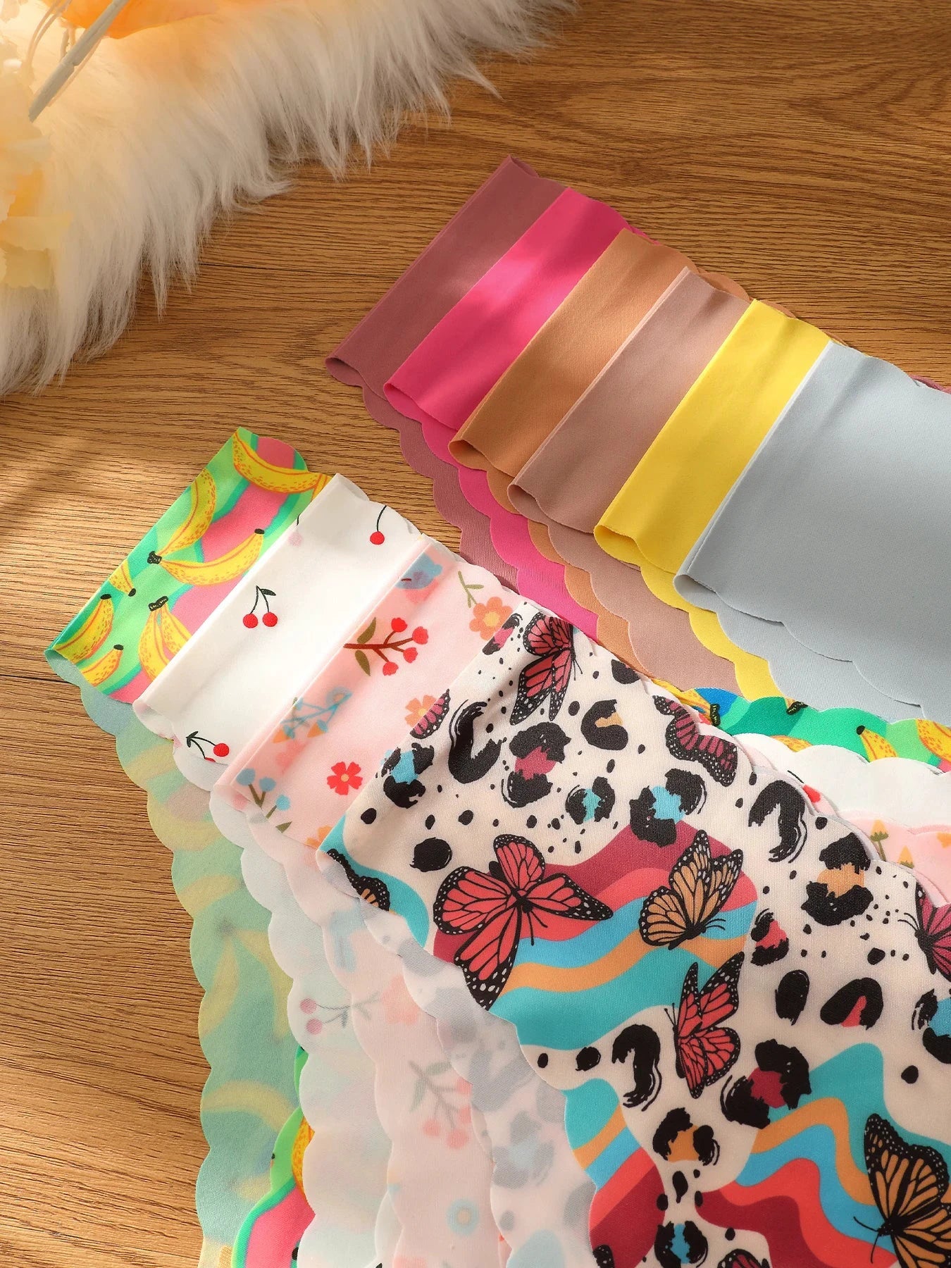 Les Secrets de Léa – Lot de 10 Culottes sans couture triangle ondulé – Flavie - LSDLBoutique