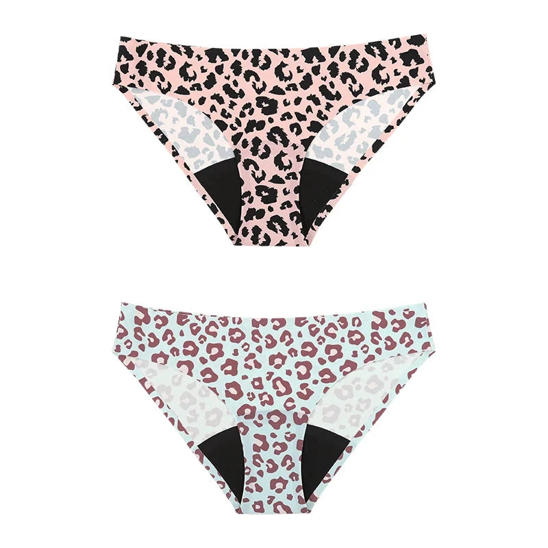 Culotte menstruelle léopard respirante étanche à 4 couches - LSDLBoutique