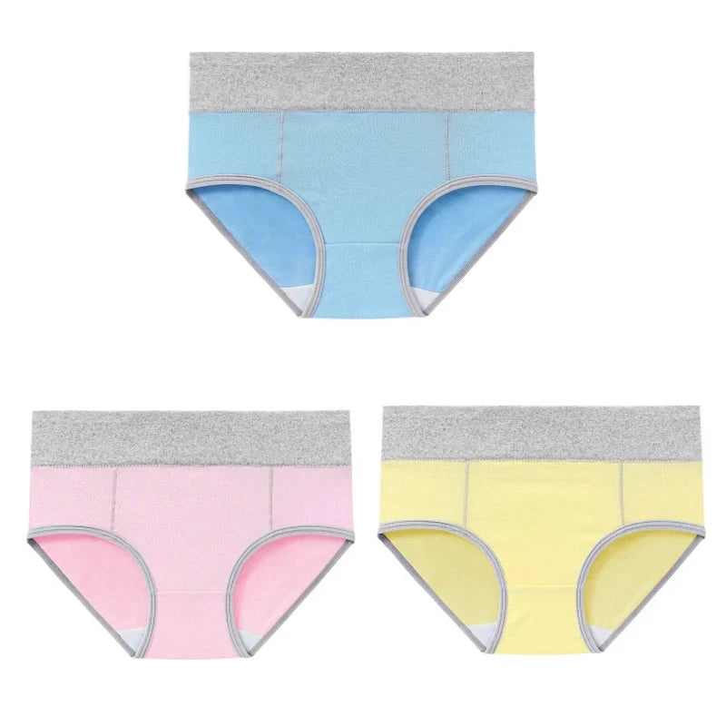 High-Waisted Cotton Briefs (Pack of 3) – Chen Asta