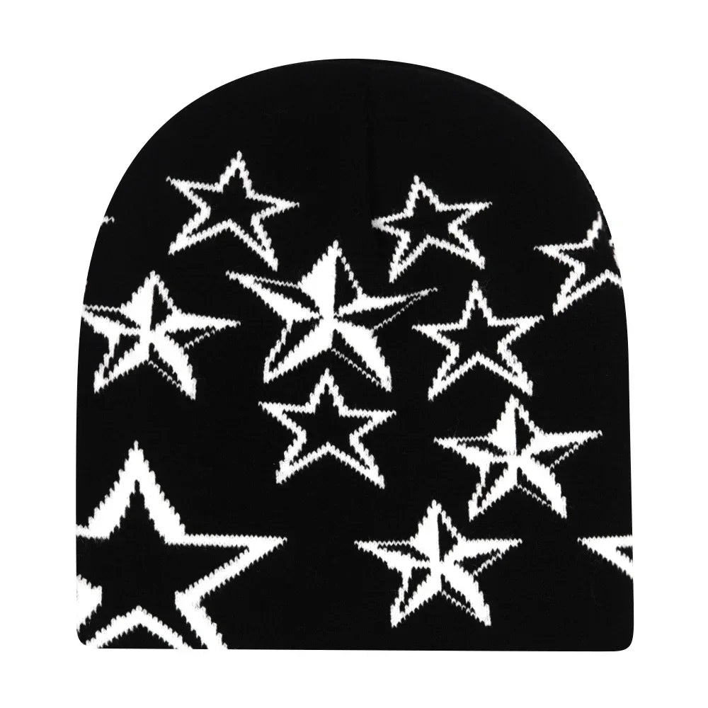 Bonnet jacquard Y2K – 100 motifs, taille unique