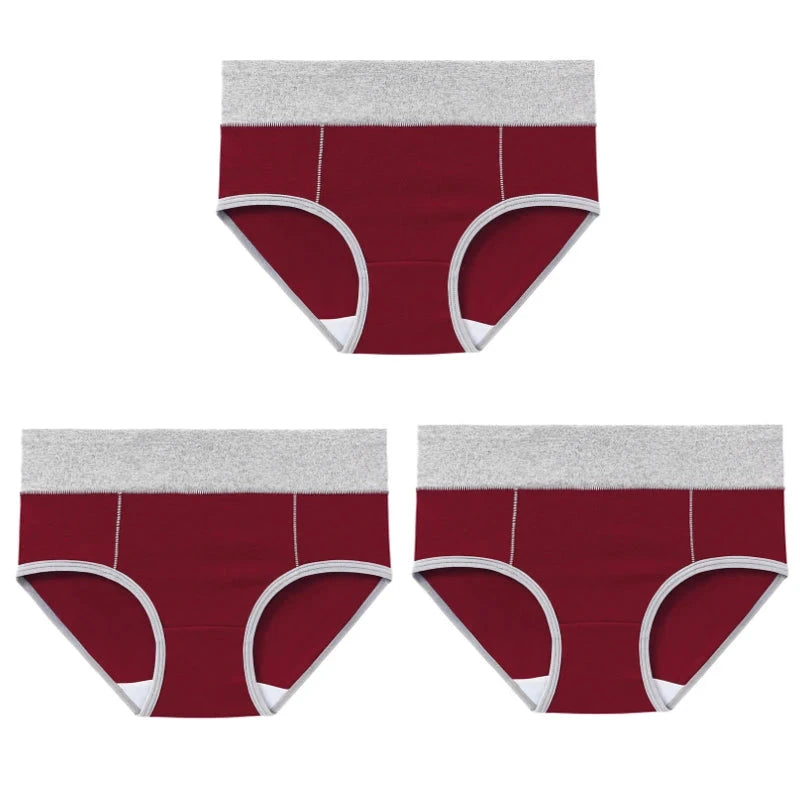 High-Waisted Cotton Briefs (Pack of 3) – Chen Asta