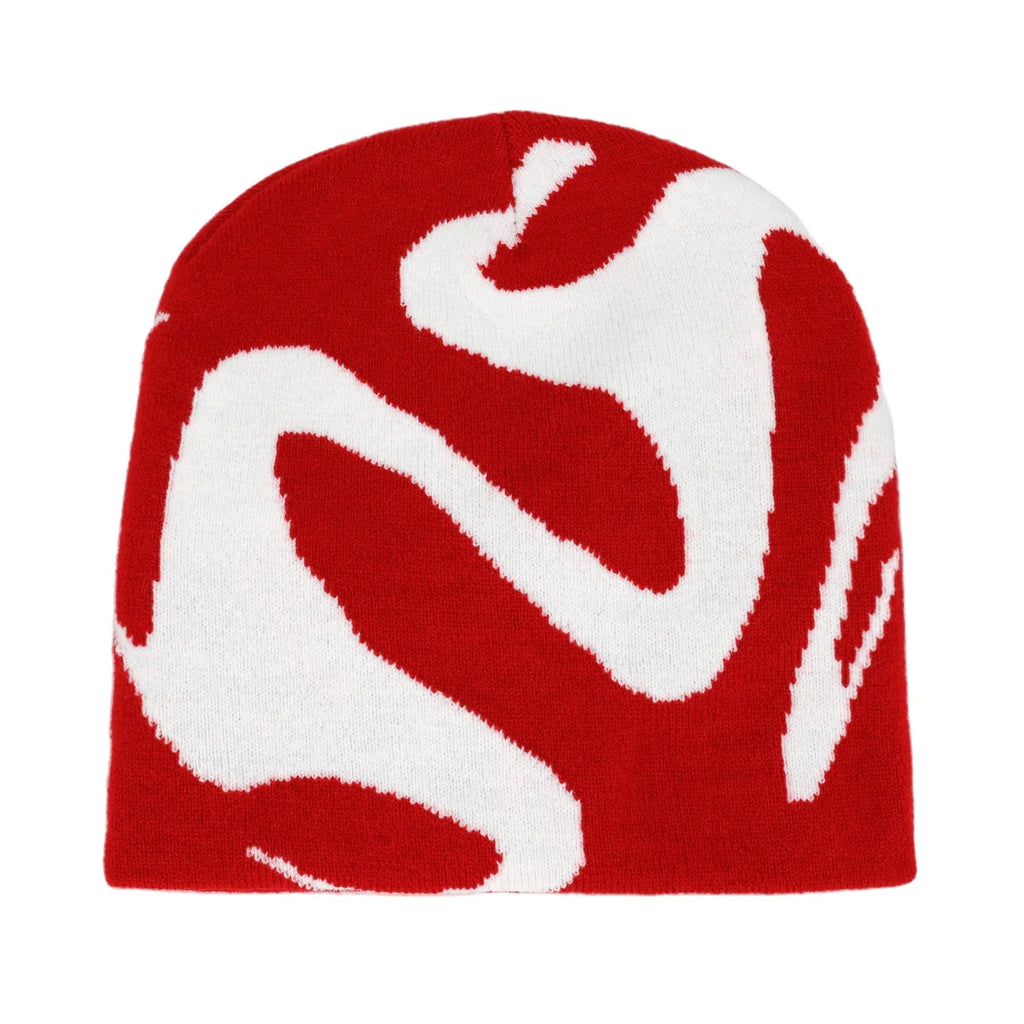 Bonnet jacquard Y2K – 100 motifs, taille unique