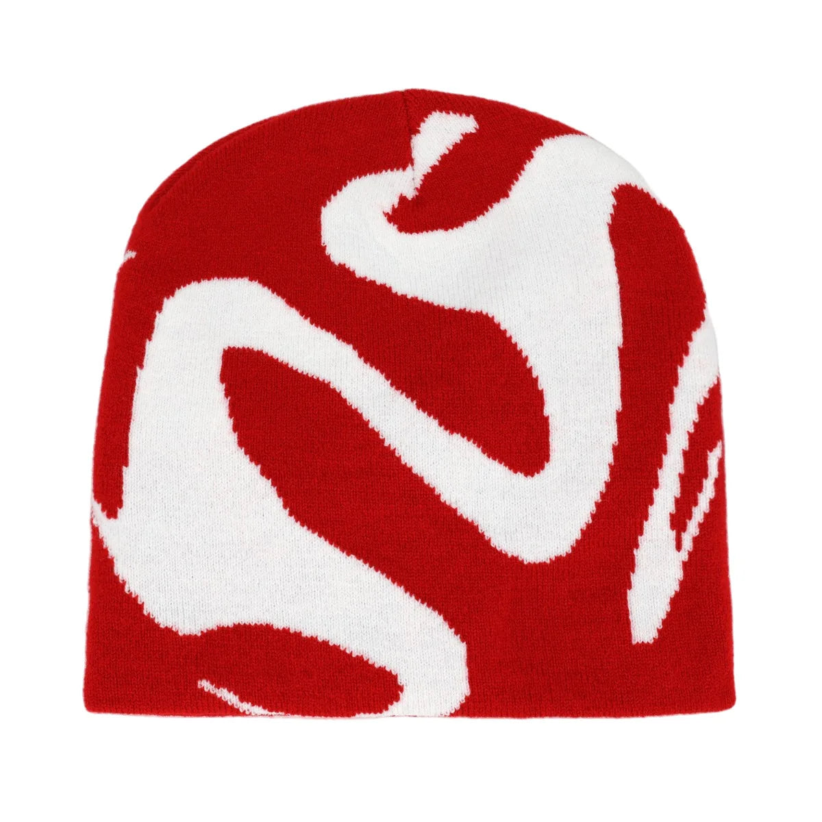 Bonnet jacquard Y2K – 100 motifs, taille unique