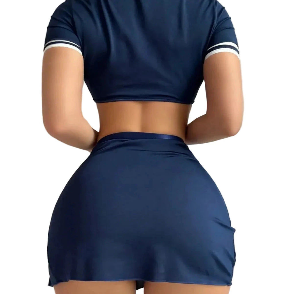 Les Secrets de Léa – Ensemble lingerie inspiré hôtesse de l'air, 2 pièces – Hélène – vue 4