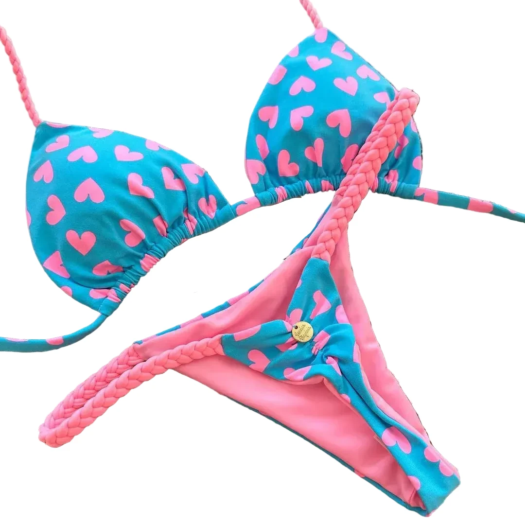 Les Secrets de Léa – Bikini imprimé G-string dos nu Ilona - LSDLBoutique