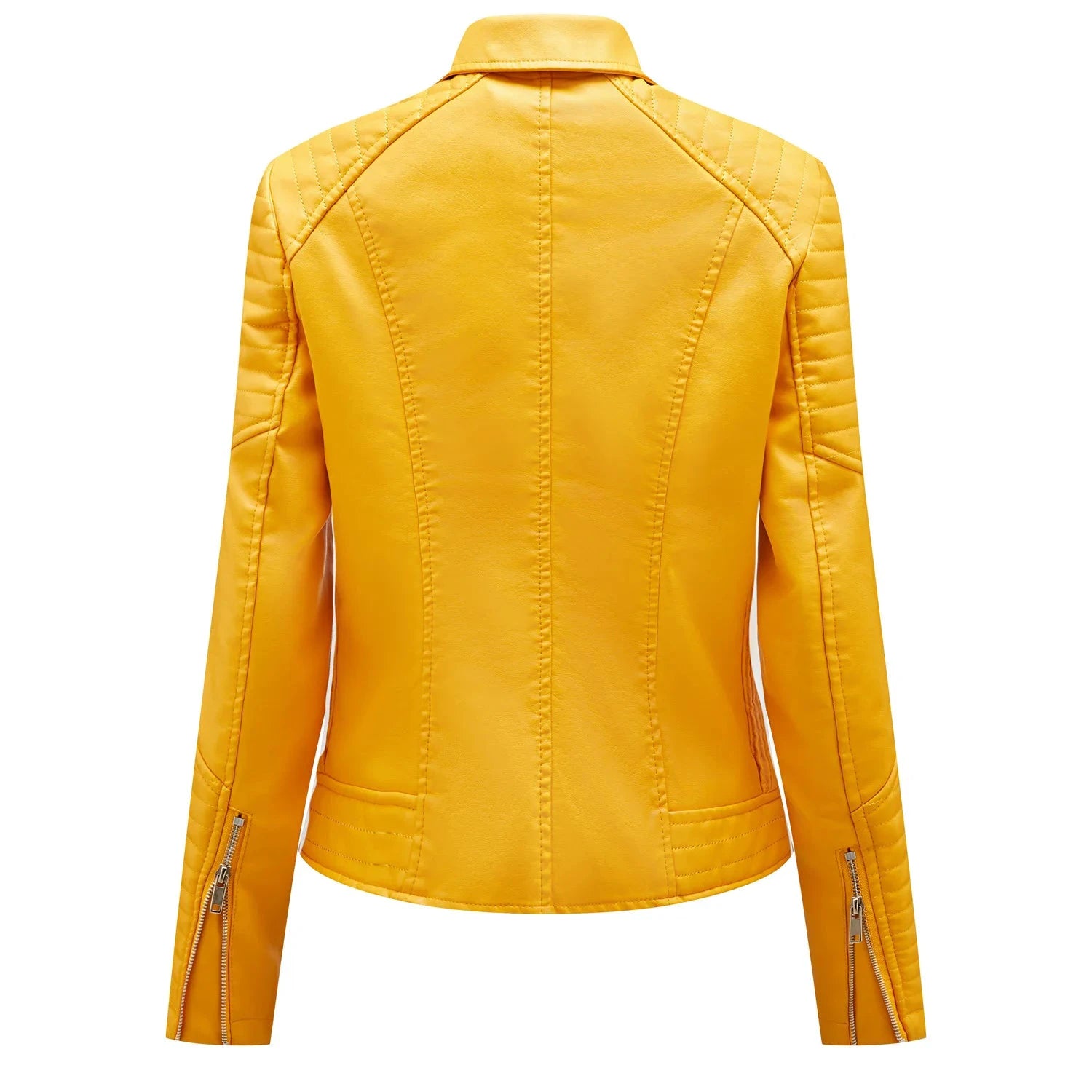 Veste Courte en Cuir Femme – Style Moto - LSDLBoutique
