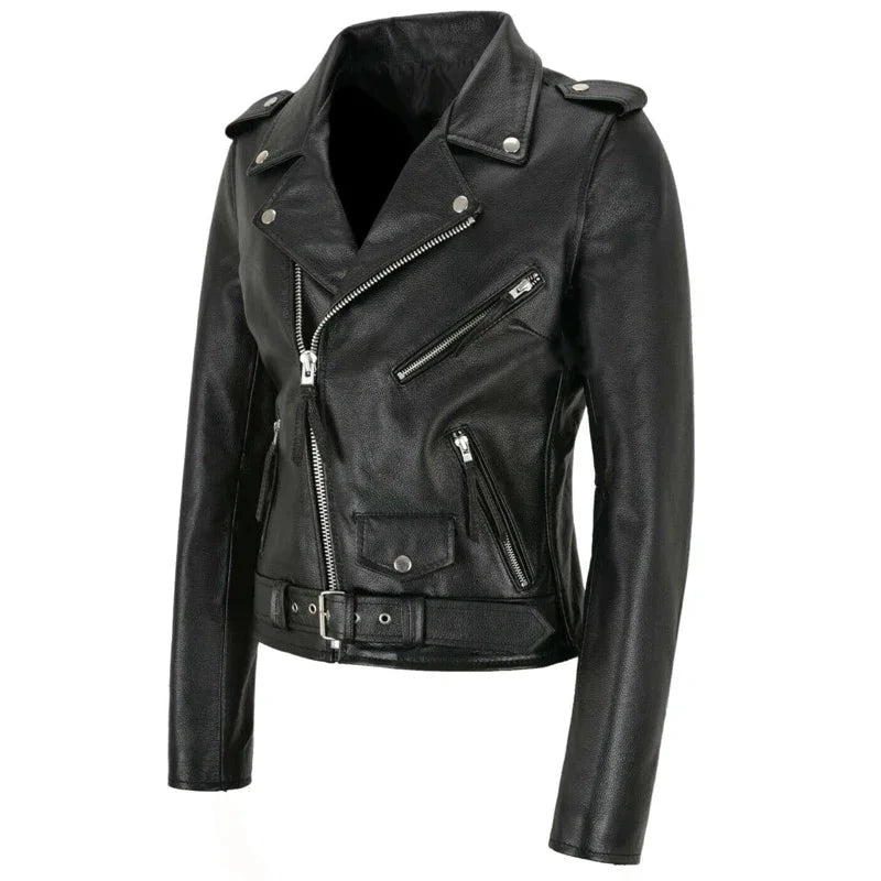 Blazer Punk Femme — Veste d'extérieur zippée style moto - LSDLBoutique