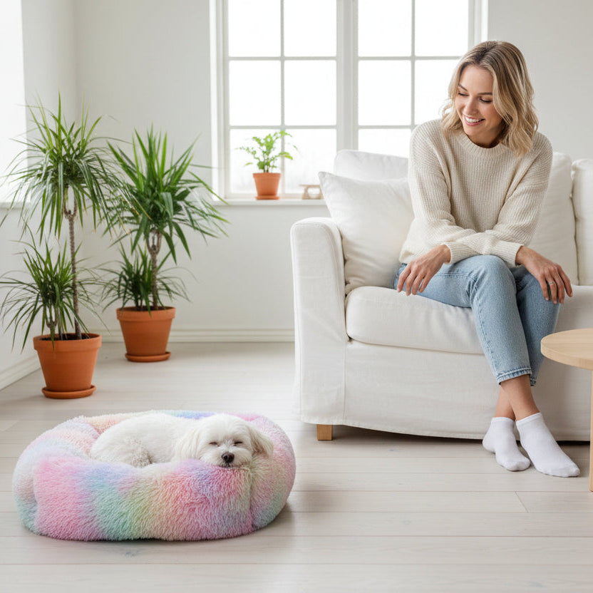 Lit pour chien carré – Peluche lavable - LSDLBoutique