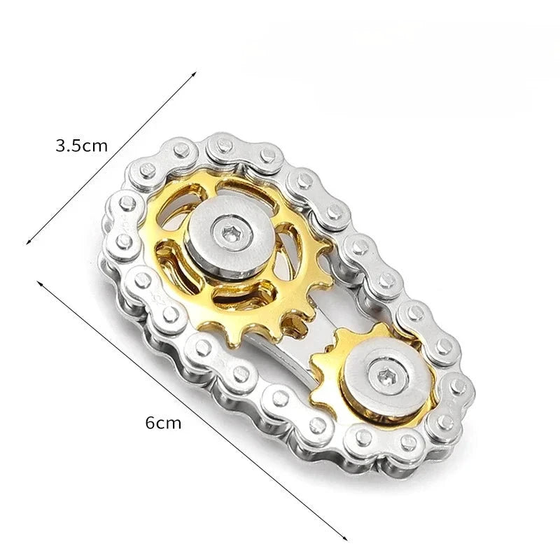 Metal Gear Hand Spinner - Acier inox à engrenages - LSDLBoutique