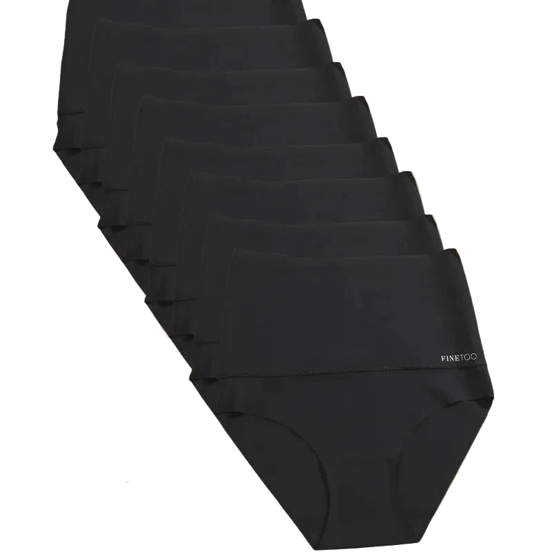 Les Secrets de Léa – Lot de 8 culottes sans couture taille haute – Neela - LSDLBoutique