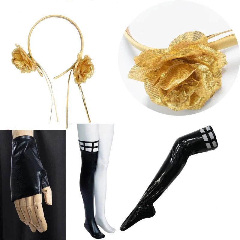 Yor Forger Cosplay Costume Headband Elastic Thigh Stockings Tights Highs Wig Earrings Yor… – vue 3 | Les Secrets de Léa