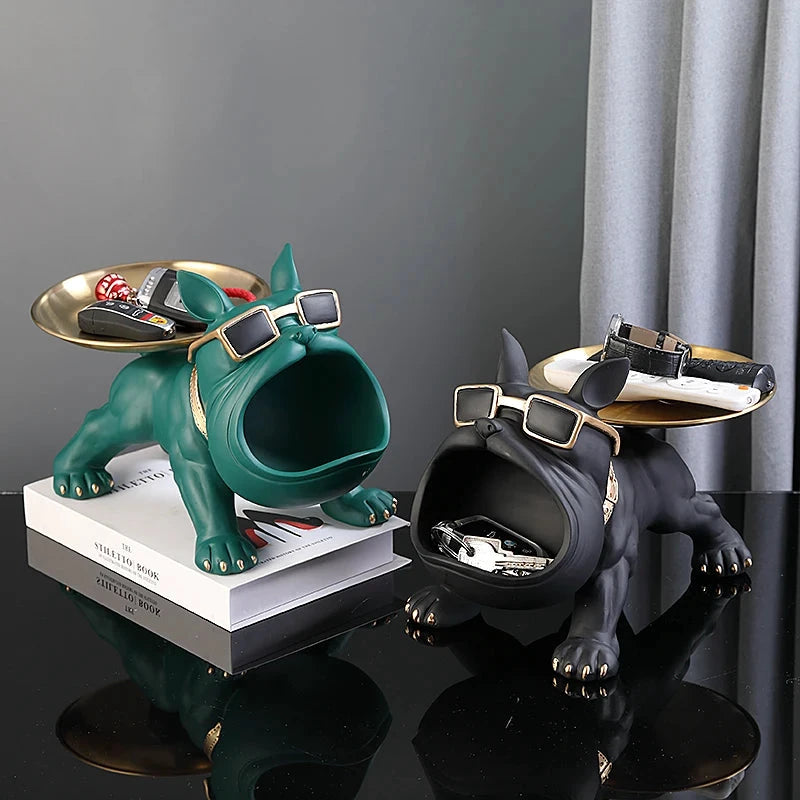Figurine Chien Bouledogue – Déco Premium avec Rangement - LSDLBoutique