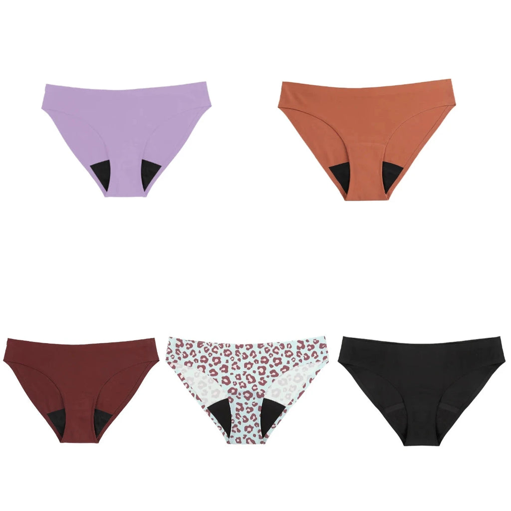 Culotte menstruelle léopard respirante étanche à 4 couches - LSDLBoutique