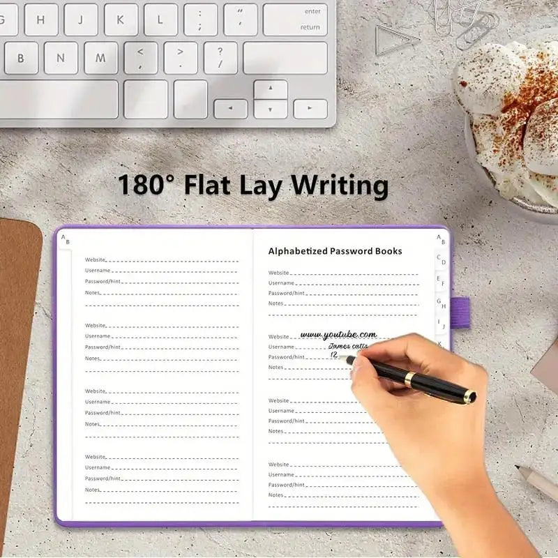 Password Notebook with Hardcover and Alphabetical Tabs