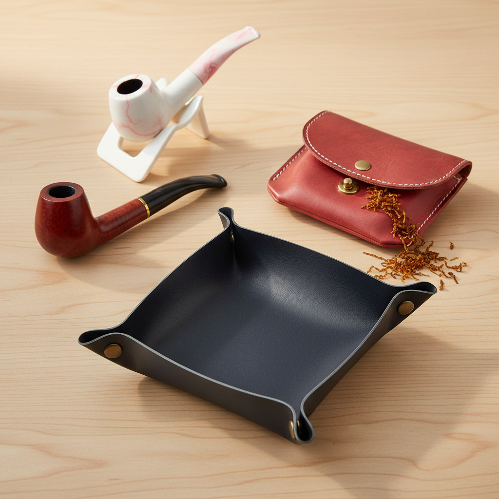 Plateau de roulement pliable en cuir – 20 cm 